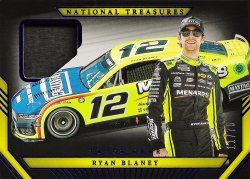 2024 Panini National Treasures Racing (blue) Track Gear (firesuit) Ryan Blaney