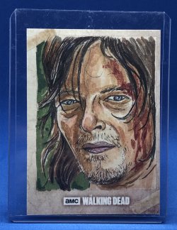 2016  The Walking Dead Daryl Dixon Sketch by Darren Coburn-James