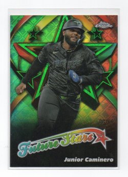 2025 Topps Topps Chrome Logofractor Future Stars Green Refractors Junior Caminero