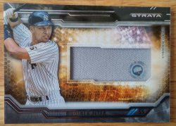 2015 Topps Strata Clearly Authentic Relic Derek Jeter - G.U. Jersey