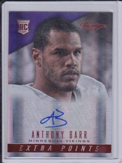    Anthony Barr 2014 Prestige Extra Points Red Autograph