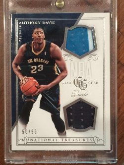 2014 Panini National Treasures  Anthony Davis 