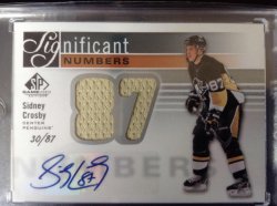 2011 Upper Deck SP game used  Significant numbers 