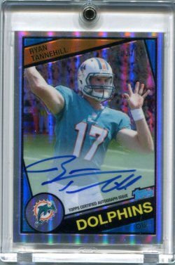 2012 Topps Chrome Ryan Tannehill 1984 Refractor