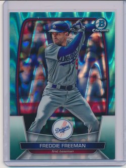    Freddie Freeman 2023 Bowman Chrome Aqua RayWave Refractor /199