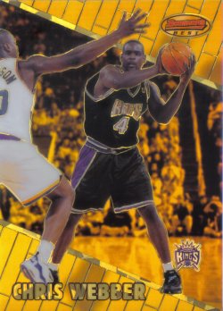 1999-00 Bowman Bowmans Best Atomic Refractors Chris Webber #ed 44/100