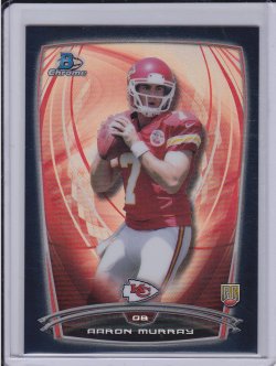    Aaron Murray 2014 Bowman Chrome Black Refractor RC /299