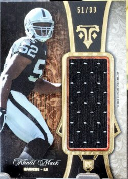 2014 Topps Triple Threads Khalil Mack Rookie Jumbo Relic