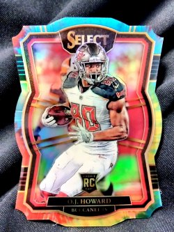 2017 Panini Select O.J. Howard Premiere Level Rookie Tie-Dye Die-Cut