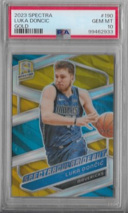 2023-24 Panini Spectra Spectracular Debut Gold Luka Doncic #ed 5/10