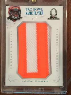 2014 Panini National Treasures  Vontaze Burfict