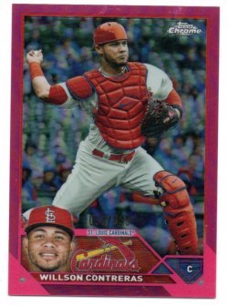 2023 Topps Chrome Contreras, Willson - Magenta Refractors