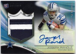 2013 Topps Platinum Joseph Randle Rookie Patch Autograph Black Refractor