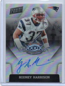 2023 Panini Super Bowl Signatures Autographs Rodney Harrison XXXIX