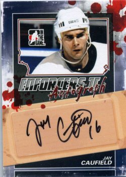 2013-14 In The Game Enforcers II Autographs Jay Caufield
