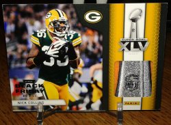 2011 Panini Black Friday Nick Collins SB XLV Pylon Relic Prime
