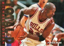 1995-96 Fleer Basketball Total D Michael Jordan