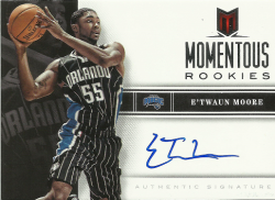 2012-13 Panini Momentum ETwaun Moore Momentous Rookies Auto