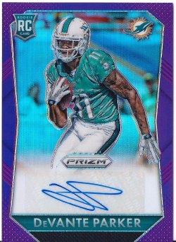 DeVante Parker Signed Jersey - 2015 Panini Spectra Orange Neon