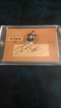 2005 Donruss leather & lumber Miguel Cabrera autograph