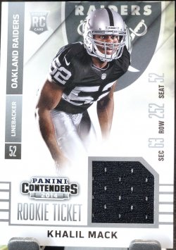 2014 Panini Contenders Khalil Mack Rookie Ticket Swatches #1