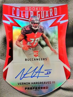 2016 Panini Preferred Football Vernon Hargreaves III Rookie Color Guard Autographs
