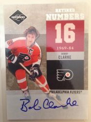 11 Panini limited Bobby Clark Retired Numbers Auto #5