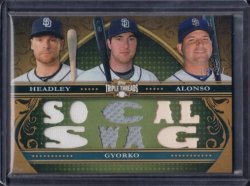 2013 Topps Triple Threads Headley, Gyorko & Alonso Triple Relic