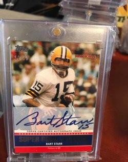 2011 Topps  Superbowl 2 Legends Auto Bart Starr 