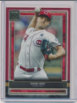    Sonny Gray 2020 Topps Museum Collection Ruby /50