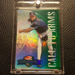 1998 Donruss Call to Arms Prototypes Green Randy Johnson
