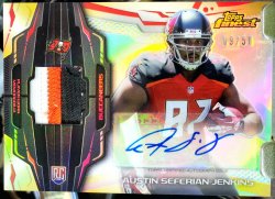 2014 Topps Finest Austin Seferian-Jenkins Rookie Gold Refractor Autograph Patch