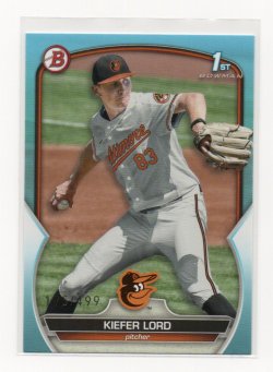2023 Topps Bowman Draft Sky Blue Kiefer Lord (Bowman 1st)