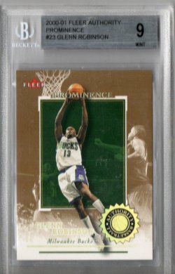 2000-01 Fleer Authority Prominence 75/25  Glenn Robinson #ed 15/75