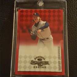 1998 Donruss Signature Randy Johnson Red Base Proof non-auto