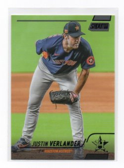 2022 Topps Stadium Club Black Foil Justin Verlander