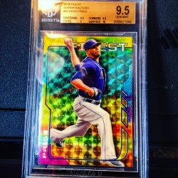 2014 Topps Finest David Price Superfractor 1/1