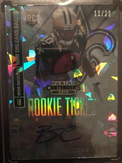 2014 Panini Playoff Contenders Brandin Cooks Cracked Ice