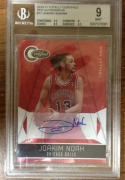 2010 Panini Totally Certified Joakim Noah Red Autographs /49