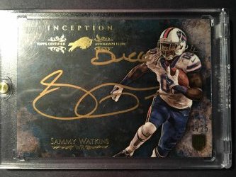 2014 Topps Inception #IGS-SW Sammy Watkins "Gold Signings" RC (Inscribed "Deuces")