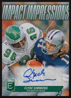 2024  Elite Impact Impressions Autographs Clyde Simmons
