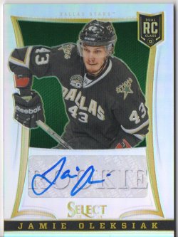 2013-14 Panini Select Prizm Autograph Jamie Oleksiak