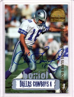 1996 Collectors Edge Cowboybilia Chris Boniol Auto