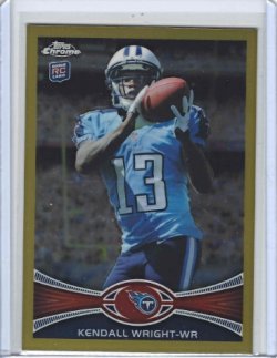 2012 Topps Chrome Kendall Wright Gold Refractor