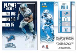 2016 Panini Contenders Football Golden Tate Playoff Ticket