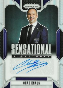 2025 Panini Prizm Racing Sensational Signatures Silver Chad Knaus