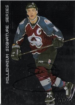 1999-2000 In The Game BAP Millennium Signature Series Joe Sakic Auto