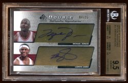 2004-05 Upper Deck SP Authentic Michael Jordan & Lebron James