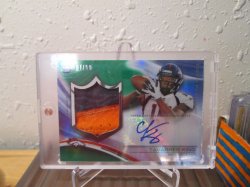 2013 Topps Platinum Tavarres King 2 Color Patch Green Refractor Auto