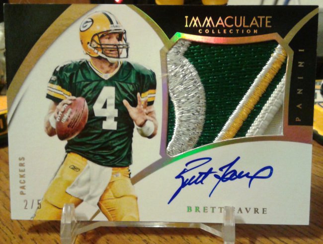 Bart Starr Aaron Rodgers Brett Favre Triple Signed Auto